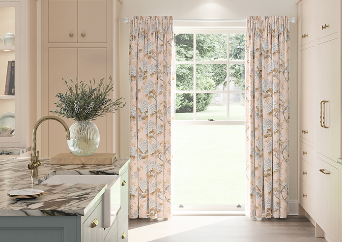 Bouquet Velvet, Soft Apricot - Made to Measure Curtain - Image 3